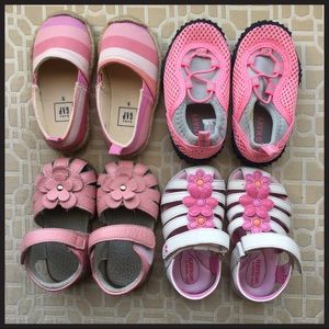 Lot of toddler girl shoes/sandals size 5M